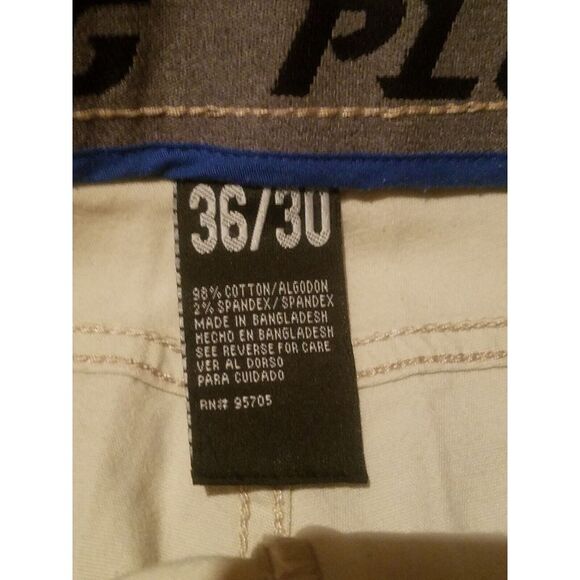 Plugg Jeans Mens 36X30 White‎ Cotton Straight Fit - Picture 2 of 8